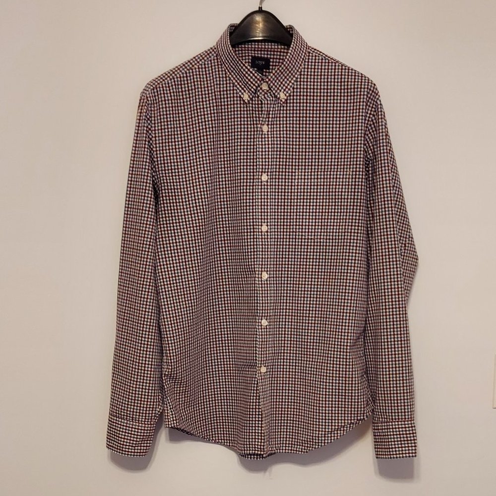 J Crew Check Button Down
